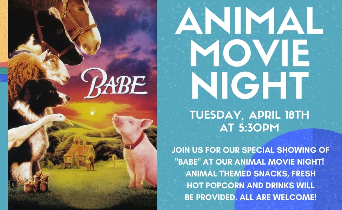 Tonight: Animal Movie Night! - NORTH MANCHESTER PUBLIC LIBRARY